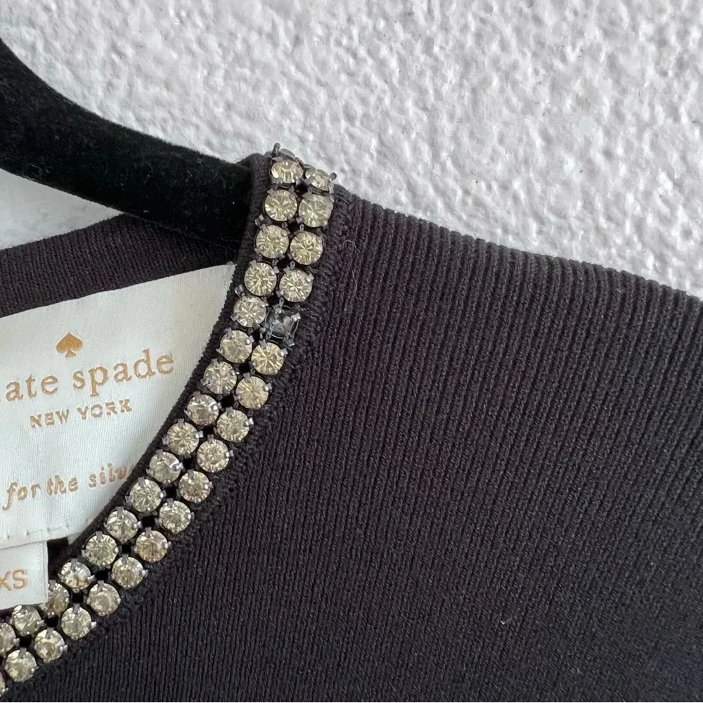 Kate Spade Fit & Flare Jewel Embellished Sweater Dress‎